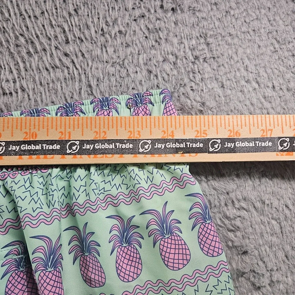 NWT Caribbean Swim Shorts Trunks Men's 4XB Big‎ Lined Tropical Pineapple Palm